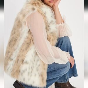 New Unreal Fur Animal Print Vest